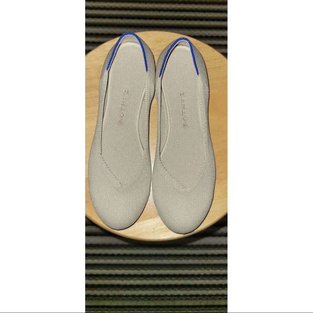 Rothy's Cream Flats Comfortable and Stylish